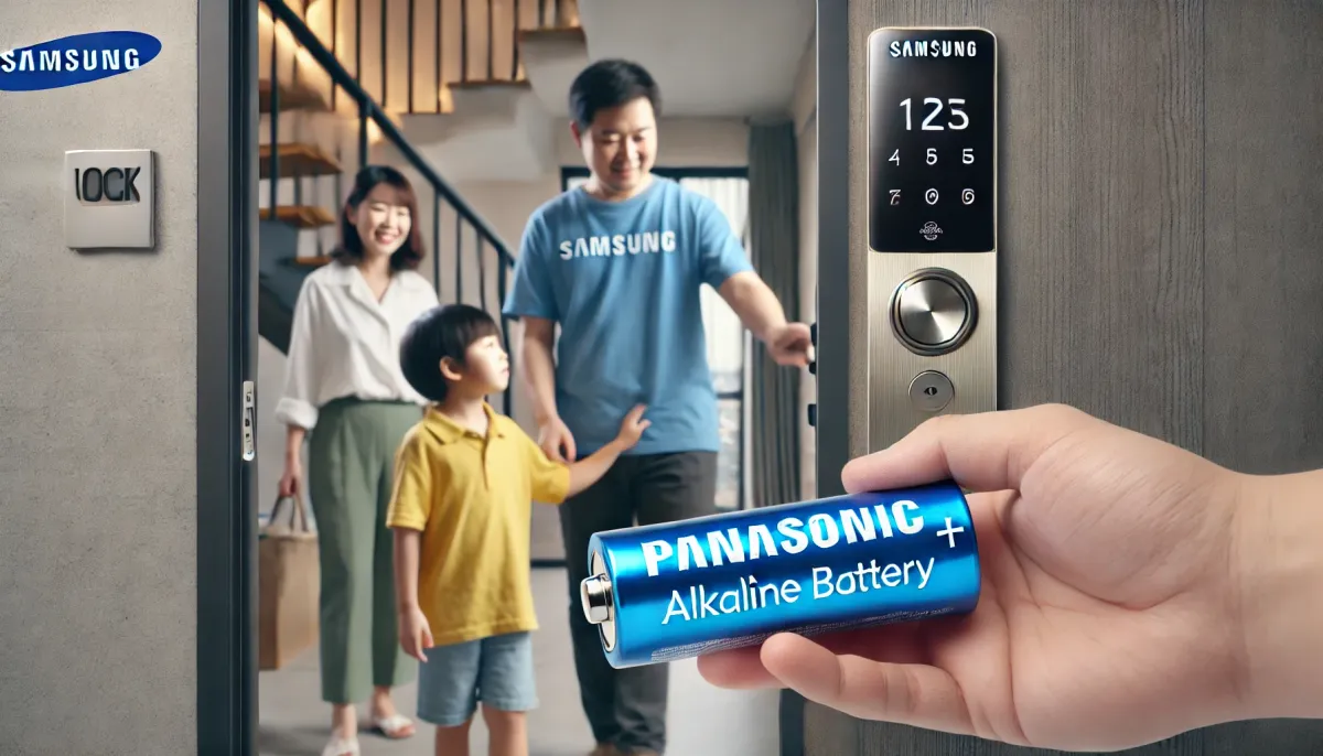 Samsung 電子鎖用什麼電池？別再用充電電池啦！